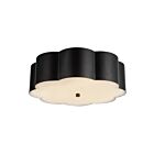 Kuzco Lighting FM603314MB Blossom 3-Lights 180W Matte Black Flush Mount
