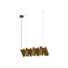 Kuzco Lighting LP17435-VB-UNV Domino 80W Vintage Brass LED Pendant