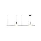 Kuzco Lighting LP17910-BK-UNV-010 Thread 60W Black LED Pendant