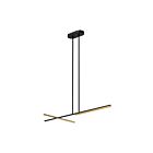 Kuzco Lighting LP28748-BK-BG-UNV Shift 36W Black and Brushed Gold LED Pendant