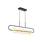 Kuzco Lighting LP302005MBBG Tagliato 53W Matte Black and Brushed Gold LED Pendant