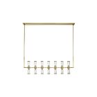 Kuzco Lighting LP309077NBCG Revolve 14-Lights 840W Clear Glass and Natural Brass Pendant