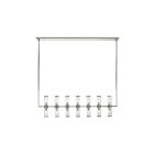 Kuzco Lighting LP309077PNCG Revolve 14-Lights 840W Clear Glass and Polished Nickel Pendant