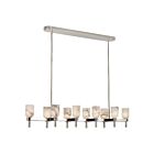 Kuzco Lighting LP338052PNAR Lucian 10-Lights 600W Polished Nickel and Alabaster Pendant