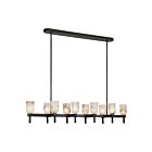 Kuzco Lighting LP338052UBAR Lucian 10-Lights 600W Urban Bronze and Alabaster Pendant