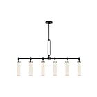Kuzco Lighting LP355652UBGO Wynwood 6-Lights 360W Urban Bronze and Glossy Opal Pendant