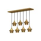 Kuzco Lighting LP523036BG Emiko 7-Lights 420W Brushed Gold Pendant