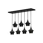 Kuzco Lighting LP523036MB Emiko 7-Lights 420W Matte Black Pendant