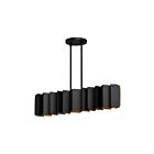 Kuzco Lighting LP58042-BK-GD Akira 6-Lights 360W Black and Gold Pendant