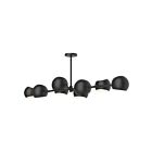 Kuzco Lighting LP648348MB Willow 8-Lights 480W Matte Black LED Pendant