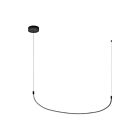 Kuzco Lighting LP89048-BK-UNV Talis 24W Black LED Pendant