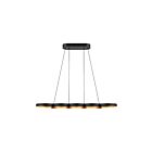 Kuzco Lighting LP90838-BK-GD Maestro 35W Black and Gold LED Pendant