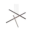 Kuzco Lighting MP10303-BK Vega 92W Black LED Pendant