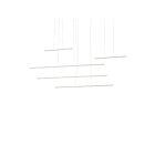Kuzco Lighting MP14960-WH-UNV-010 Chute Motion 70W White LED Pendant