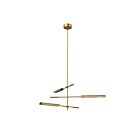 Kuzco Lighting MP316403VBMS-UNV Astrid 14W Metal Shade and Vintage Brass LED Pendant