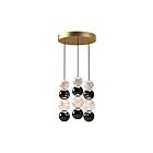 Kuzco Lighting MP321803NB Onyx 28W Natural Brass LED Pendant