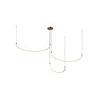 Kuzco Lighting MP89390-BG-UNV Talis 70W Brushed Gold LED Pendant
