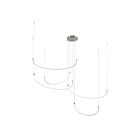Kuzco Lighting MP89590-BN-UNV Talis 118W Brushed Nickel LED Pendant