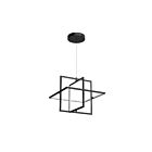 Kuzco Lighting PD16320-BK-UNV Mondrian 80W Black LED Pendant