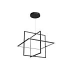 Kuzco Lighting PD16328-BK Mondrian 120W Black LED Pendant