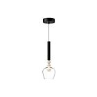 Kuzco Lighting PD30501-BK-CL Rise 13W Black and Clear LED Pendant