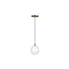 Kuzco Lighting PD3106-BG Bolla 3W Brushed Gold LED Pendant