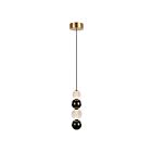 Kuzco Lighting PD321815NB Onyx 11W Natural Brass LED Pendant