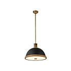 Kuzco Lighting PD331016MBVB Doral 2-Lights 120W Matte Black and Vintage Brass Pendant