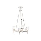 Kuzco Lighting PD338422PNCC Lucian 4-Lights 240W Clear
Crystal and Polished
Nickel Pendant