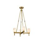 Kuzco Lighting PD338422VBAR Lucian 4-Lights 240W Vintage
Brass and Alabaster Pendant