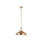 Kuzco Lighting PD344014PBGO Palmetto 1-Light 60W Polished Brass and Gossy Opal Pendant
