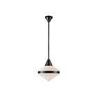 Kuzco Lighting PD348114UBOP Willard 1-Light 60W Urban Bronze and Opal Matte Glass Pendant