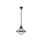 Kuzco Lighting PD348114UBPG Willard 1-Light 60W Urban Bronze and Prismatic Glass Pendant