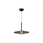 Kuzco Lighting PD37018-BK-SM-3WCCT-UNV Kyoto 20W Black and Smoked Glass LED Pendant