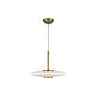 Kuzco Lighting PD37018-VB-GO-3WCCT-UNV Kyoto 20W Vintage Brass and Glossy Opal Glass LED Pendant