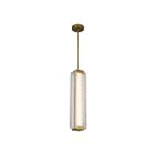 Kuzco Lighting PD374624VBCR-UNV Alai 21W Vintage Brass and Ribbed Glass LED Pendant