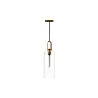Kuzco Lighting PD401606AGCL Soji 1-Light 60W Aged Gold and Clear
Glass Pendant
