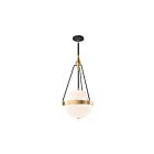 Kuzco Lighting PD406414BGGO Harmony 3-Lights 180W Brushed Gold and Glossy Opal Glass Pendant