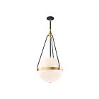 Kuzco Lighting PD406418BGGO Harmony 4-Lights 240W Brushed Gold and Glossy Opal Glass Pendant