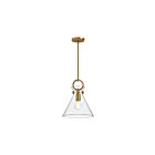 Kuzco Lighting PD412511AGCL Emerson 1-Light 60W Aged Gold and Clear Pendant