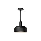 Kuzco Lighting PD427710MB Adriano 1-Light 60W Matte Black Pendant