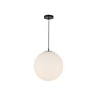 Kuzco Lighting PD43216-BK-OP-5CCT-UNV Marco 19W Black and Matte Opal Glass LED Pendant