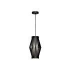 Kuzco Lighting PD434509MBOP Hana 1-Light 60W Matte Black and Opal Matte Glass Pendant