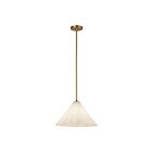 Kuzco Lighting PD451814AGOP Serena 1-Light 60W Aged Gold and Opal Matte Glass Pendant