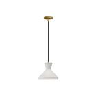 Kuzco Lighting PD473710AGOP Betty 1-Light 60W Aged Gold and Opal Galss Pendant