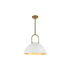 Kuzco Lighting PD504016WH Harper 1-Light 60W White Pendant