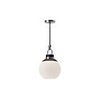 Kuzco Lighting PD520512CHOP Copperfield 1-Light 60W Chrome and Opal Matte Glass Pendant