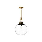 Kuzco Lighting PD520516AGCL Copperfield 1-Light 60W Aged Gold and Clear Glass Pendant