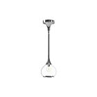 Kuzco Lighting PD524006CHCL Hazel 1-Light 60W Chrome and Clear Glass Pendant