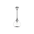Kuzco Lighting PD524110CHCL Hazel 1-Light 60W Chrome and Clear Glass Pendant